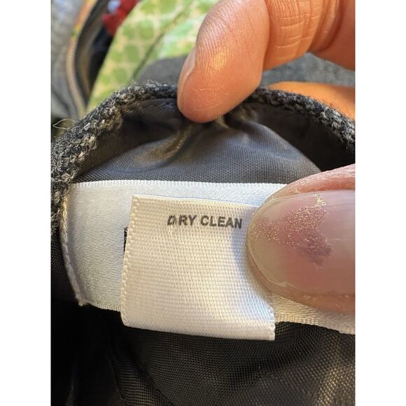 Ann Taylor Loft Wool Blend Grey‎ Pleated Beaded Embroidered Midi Skirt Size 4 - Picture 13 of 13